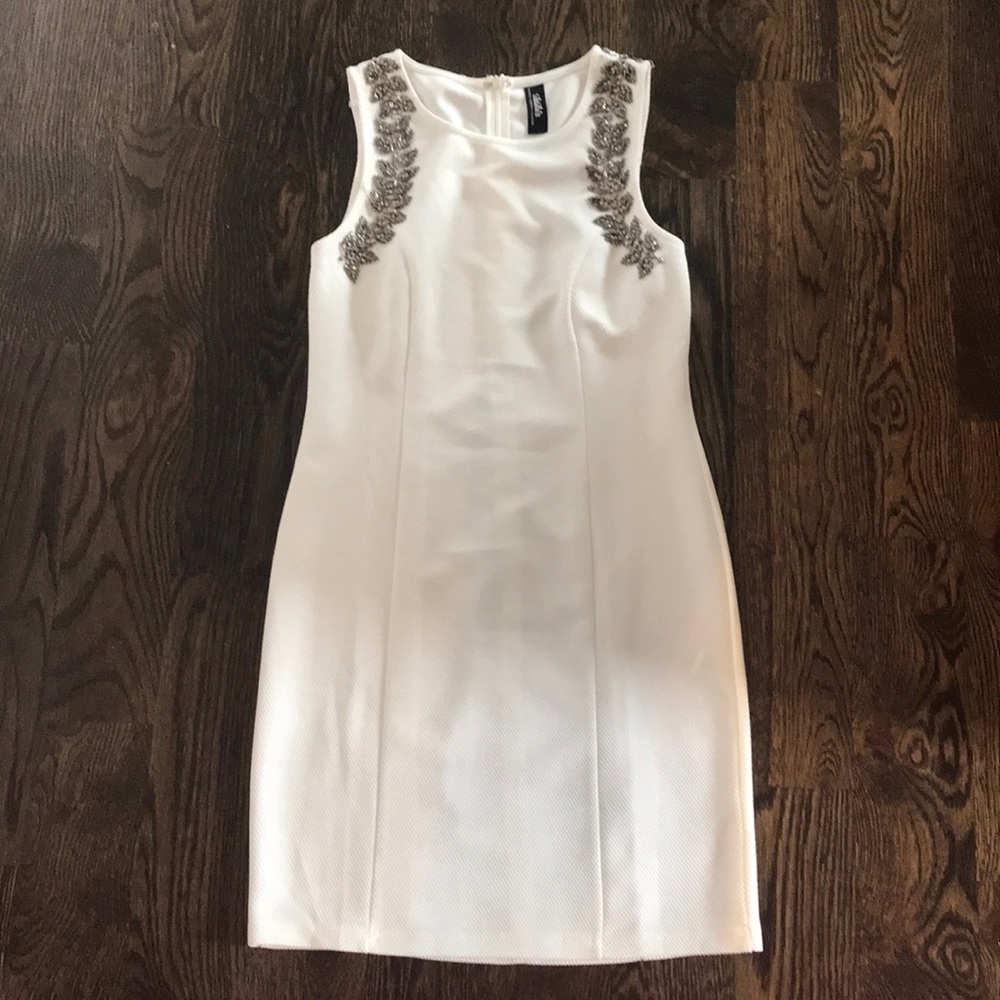 White Lulus dress.
